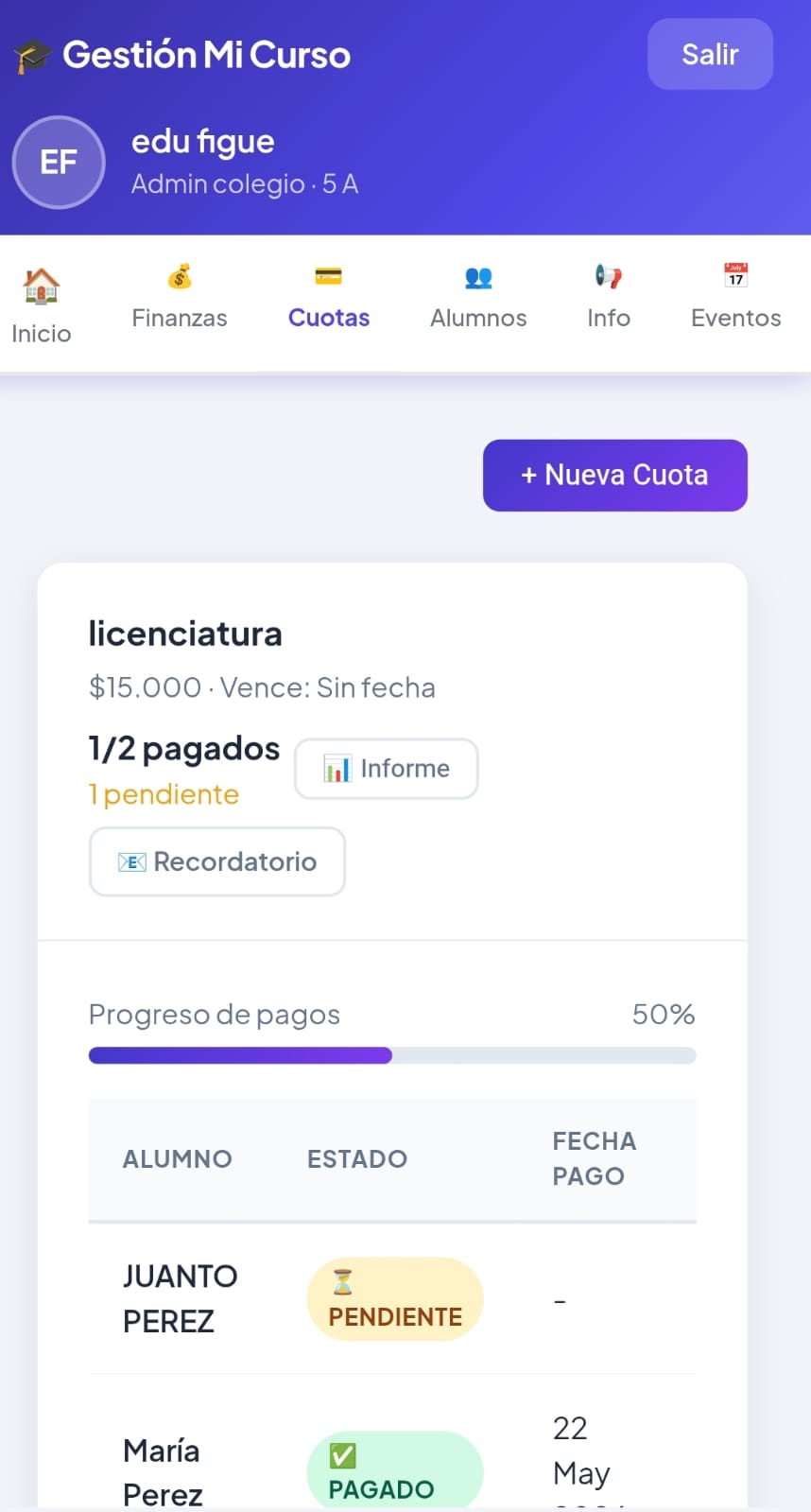 Cuotas