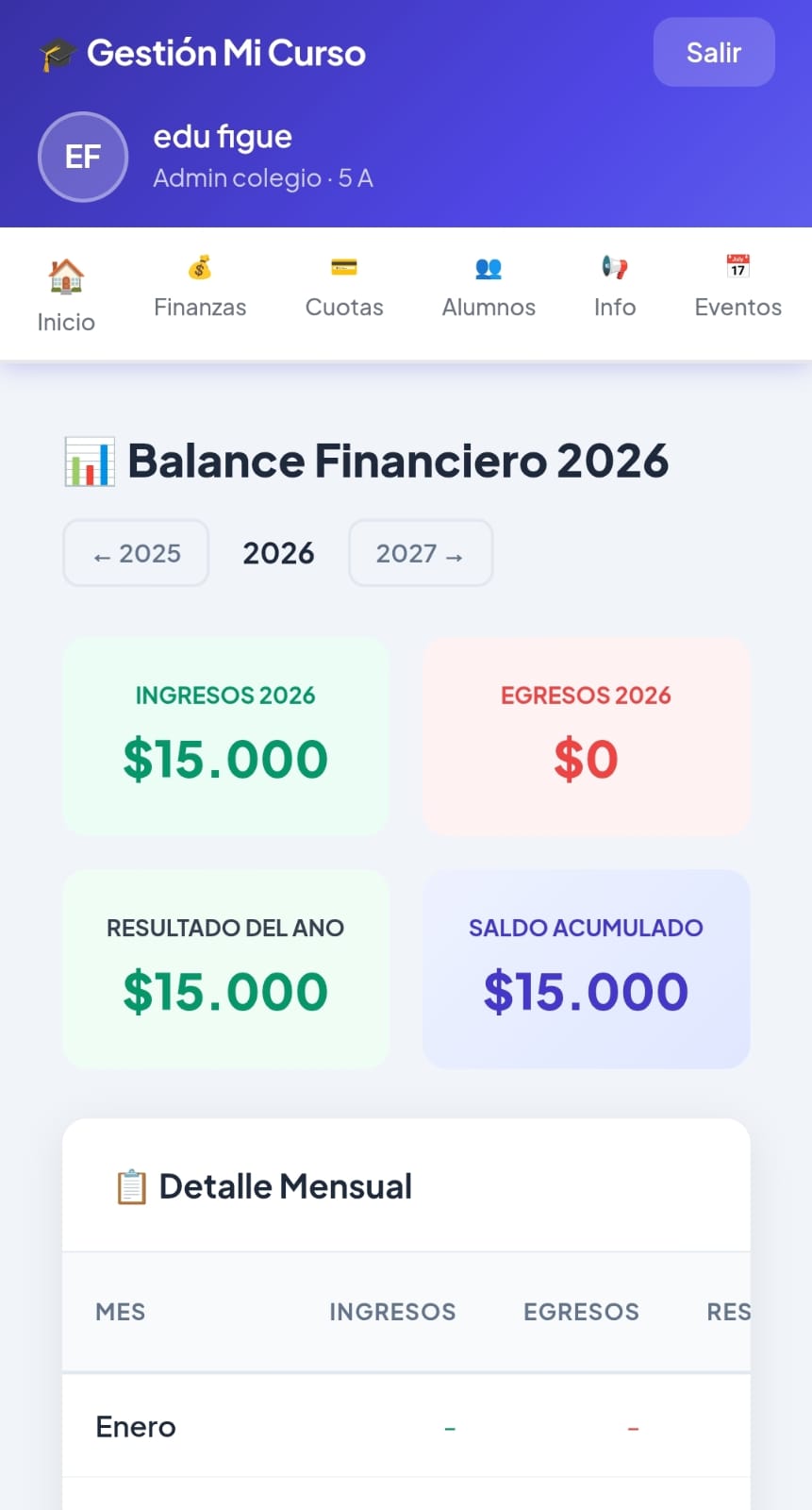 Modulo de Finanzas
